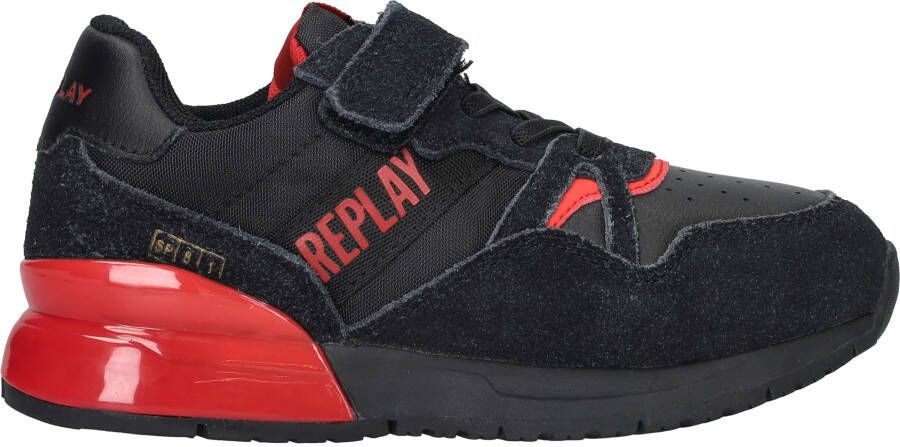 Replay sneakers zwart rood Jongens Synthetisch Logo 35 - Foto 5