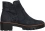 Rieker Stijlvolle leren enkellaarzen Blauw Dames - Thumbnail 48
