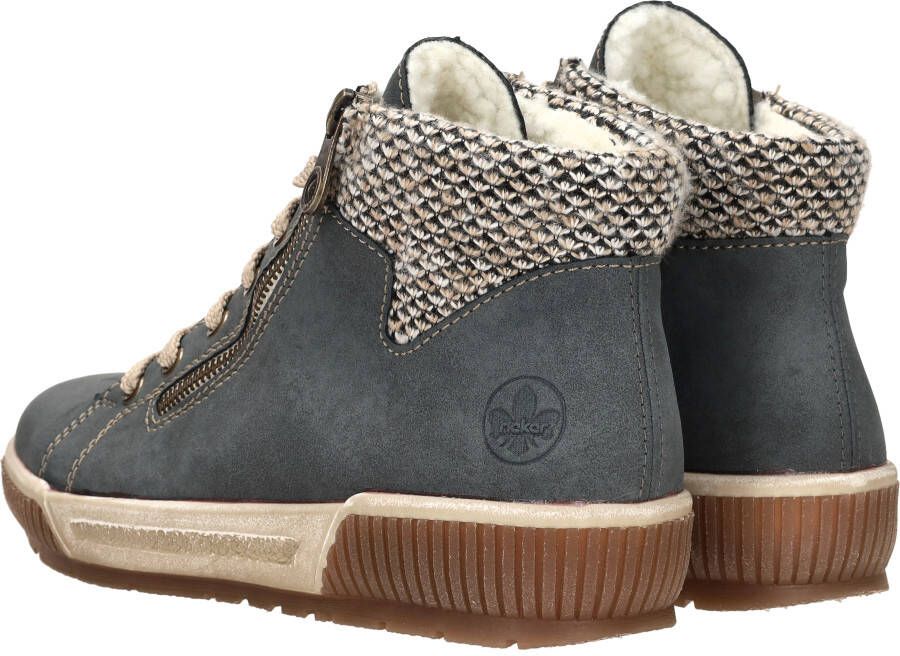 Rieker Sportieve en warme veterschoen voor dames Blue Dames - Foto 14