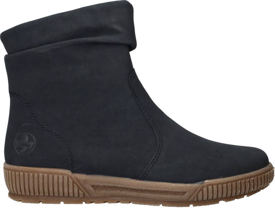 Rieker art. N0760 14 enkel laars gevoerd BLAUW