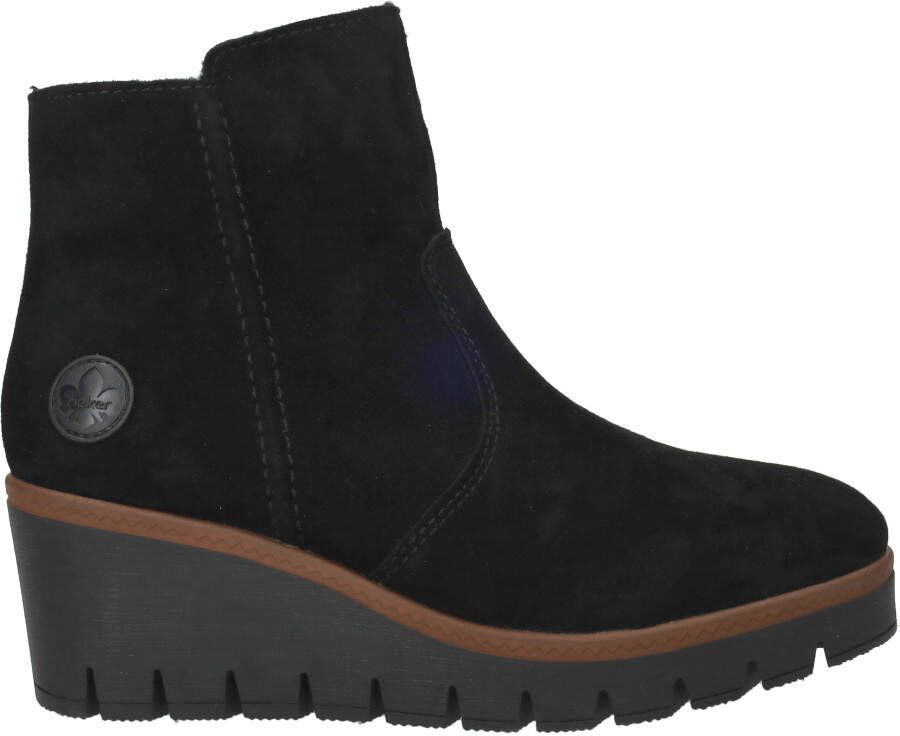 Rieker Winterlaarsjes wedge boots basic enkellaars met binnenrits smalle vorm - Foto 2