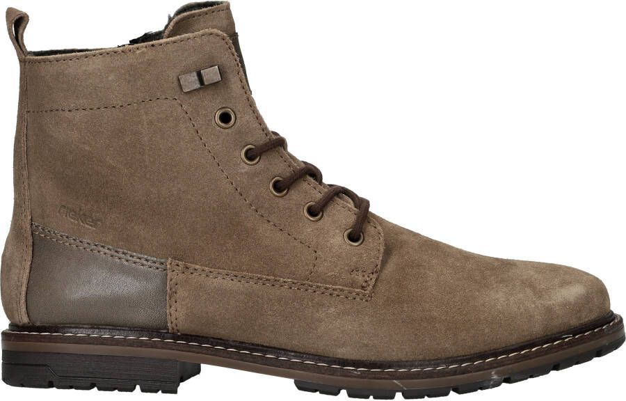 Rieker Veterlaarsjes hakken veterschoenen zakelijke schoen met decoratieve naden - Foto 4