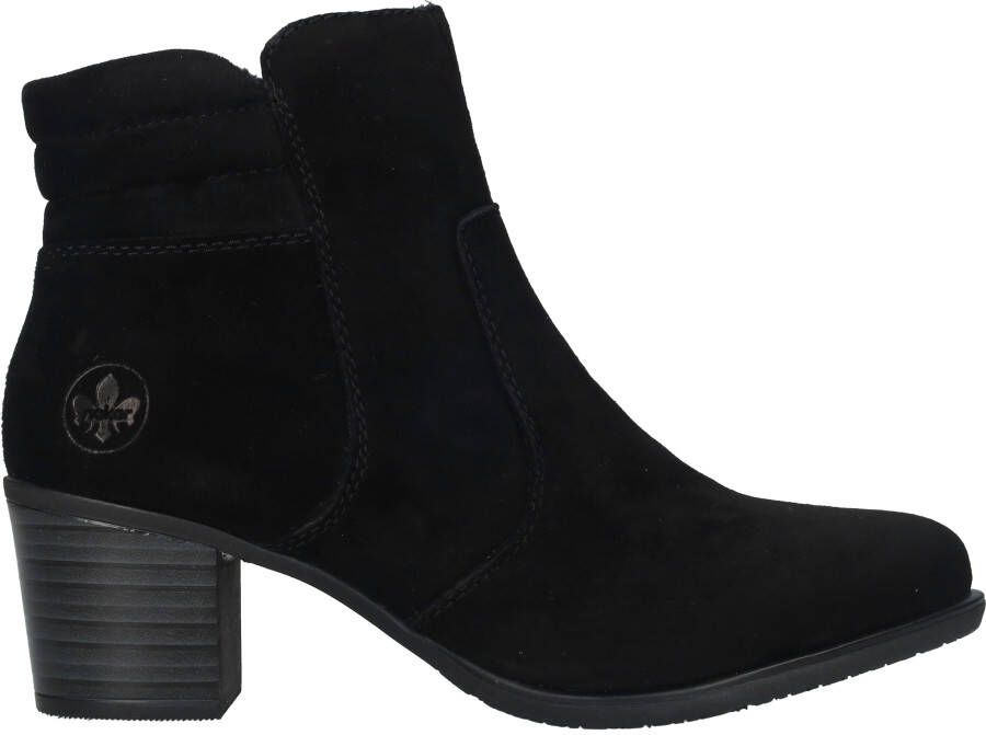 Rieker Elegante Zwarte Suède Enkellaars voor Dames Black Dames - Foto 3