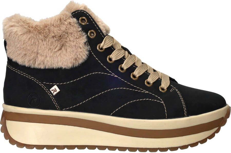 Rieker EVOLUTION Winterlaarzen Wedge sneakers plateaulaarzen met faux-bont kraag
