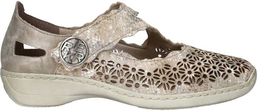 Rieker Instappers Dames Beige