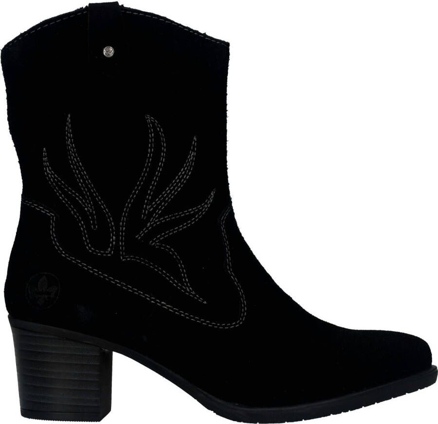Rieker Elegant Western Style Zwarte Laarzen Black Dames - Foto 2