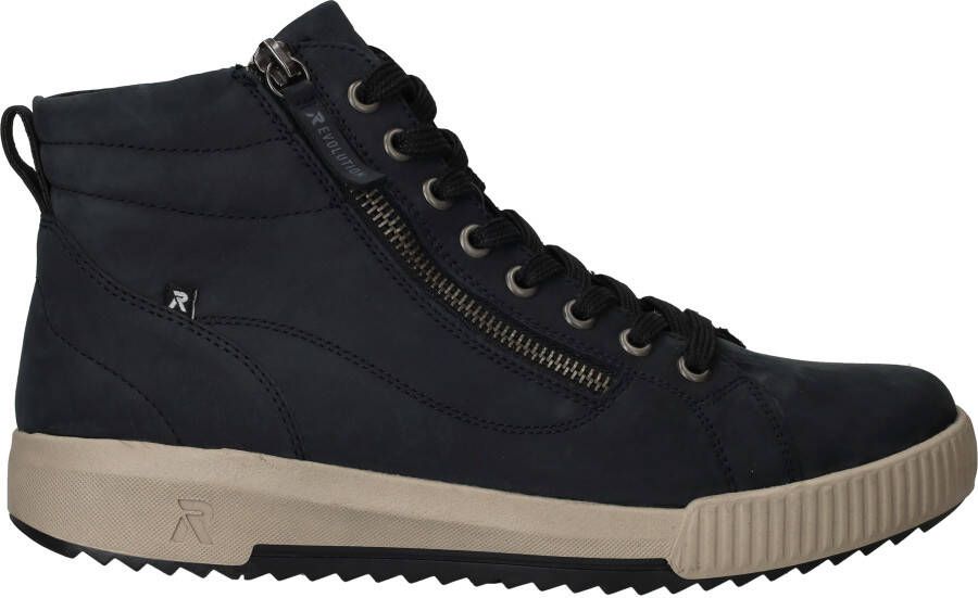 RRieker R-Rieker Hoge veterschoenen ankle boot high top sneaker leisure boots with zipper