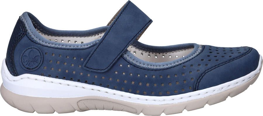 Rieker Instappers Dames Blauw - Foto 2