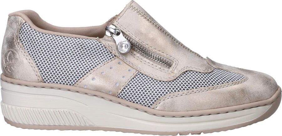 Rieker Instappers beige Synthetisch Dames