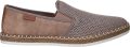 Rieker Espadrilles Slipper strand schoen zomerschoen met stretchinzetten - Bruin