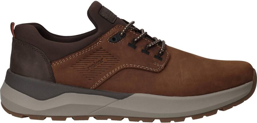 Rieker Sneakers laag 'Slipper Herren 06050-22 Echtleder in braun' bruin