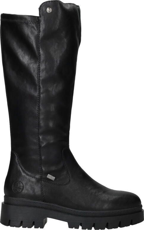 Rieker Winterlaarzen Laars met lange schacht plateaulaars met stretch op de schacht TEX-membraan