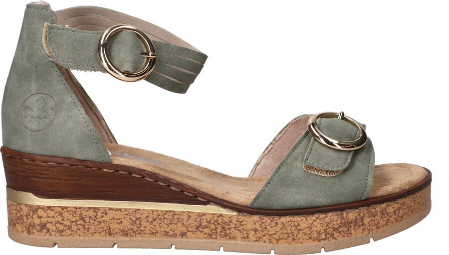 Rieker Sandalen groen Synthetisch Dames - Foto 3