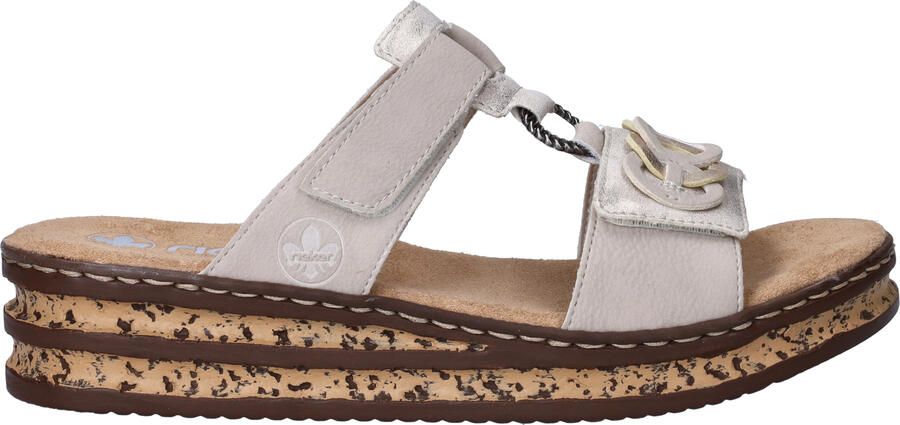 Rieker Slipper 62936 60 Beige Zacht Voetbed - Foto 2