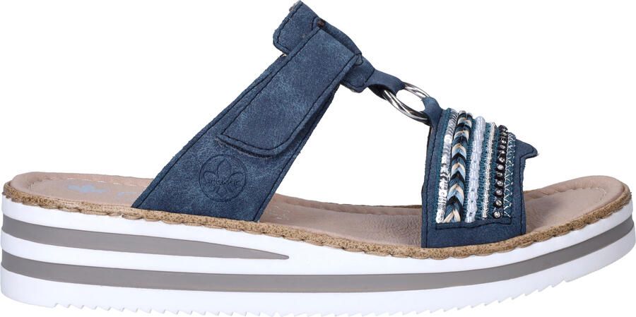 Rieker -Dames blauw slippers & muiltjes - Foto 7