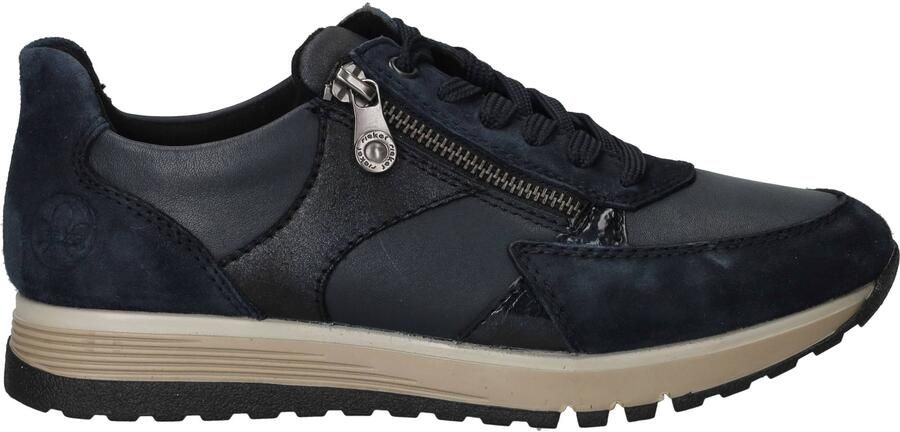 Rieker art. 49010-14 blauw sneaker H leest - Foto 2