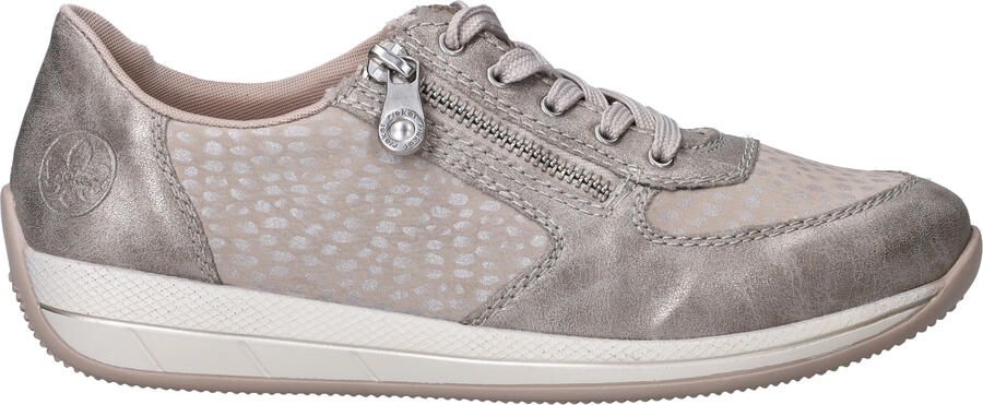Rieker Beige en parelgrijze sneaker met stippenpatroon Multicolor Dames - Foto 15