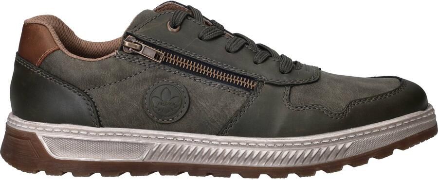 Rieker Sneakers Vrijetijdsschoen halfschoen veterschoen met contrastafwerking