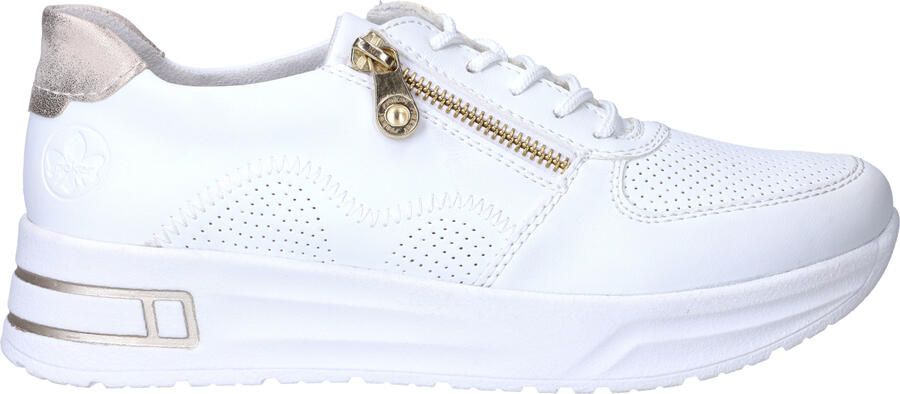 Rieker Plateausneakers lage schoen veterschoen vrijetijdssneaker met ritssluiting - Foto 4