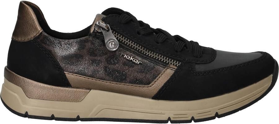 Rieker Dames Sneaker 58902-91 Zwart Combi - Foto 13
