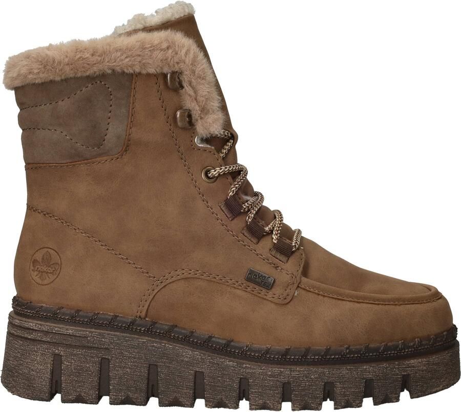 Rieker veterboots beige Dames