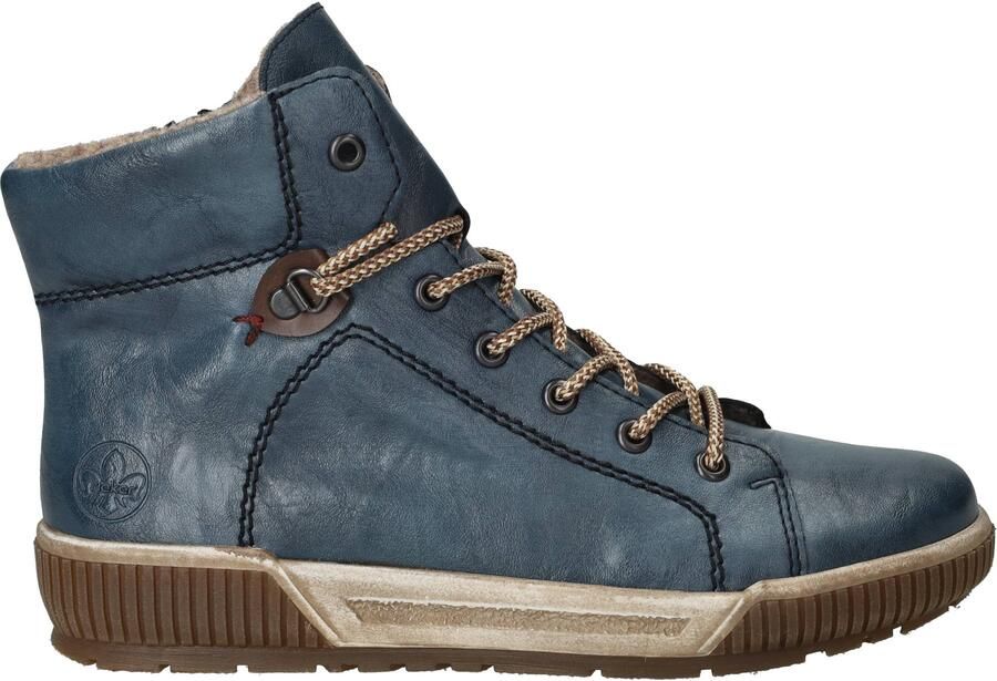 Rieker Veterboots Blauw - Foto 6