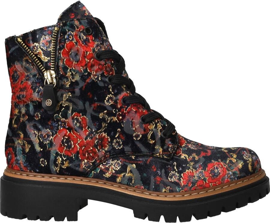 Rieker Biker Boots Textiel Veters Rits Multi - Foto 3