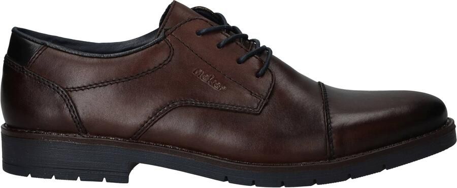 Rieker Veterschoen Leren Halfschoen 13901-25 Brown - Foto 3