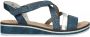 Rieker Comfortabel Sandalen Plat blauw - Thumbnail 2