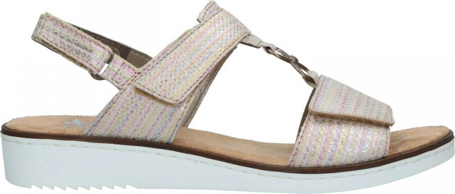Dames Dames Schoenen voor voor Hakken voor Sandalen met sleehak Rieker Nu  21% Korting Sandaaltjes Met Plateauzool allware.com.br