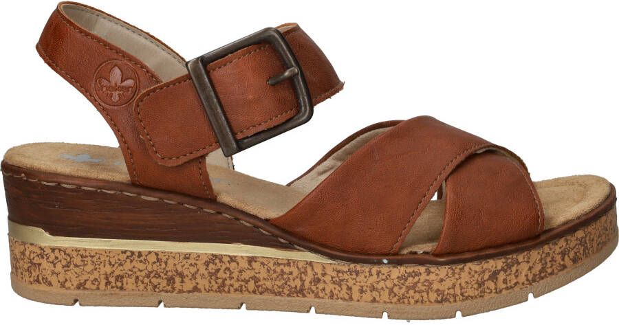 Rieker Sandalen Hak Sandalen Hak Cognac - Foto 2