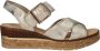 Rieker Sandalen beige Textiel - Thumbnail 3