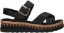 Rieker Comfortabele Leren Sandalen met Verhoogde Zool Black Dames - Thumbnail 5