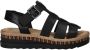 Rieker Sandalen Dames Zwart - Thumbnail 2
