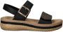 Rieker Sandalen zwart Synthetisch Dames - Thumbnail 3