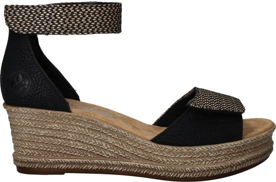 Rieker Sandalen Dames Zwart