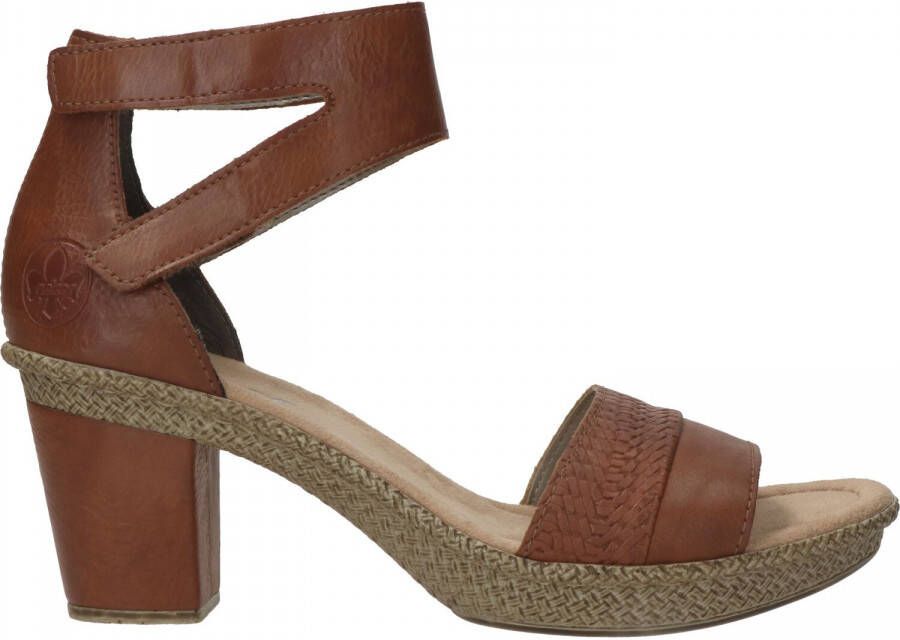 Dames Dames Schoenen voor voor Hakken voor Sandalen met sleehak Rieker Nu  21% Korting Sandaaltjes Met Plateauzool allware.com.br