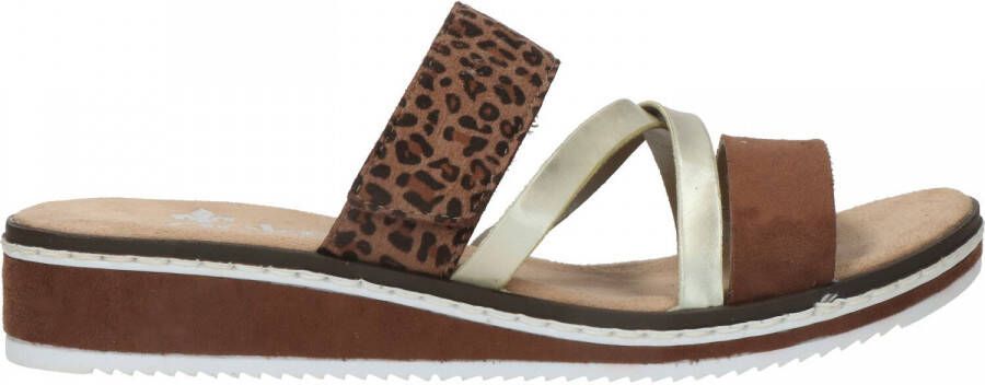 Dames Platte schoenen voor Rieker Nu 21% Korting Dames Schoenen voor voor  Platte schoenen voor Platte sandalen Slippers Met in het Bruin  allware.com.br