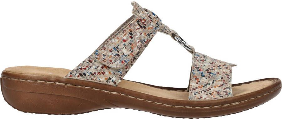 Rieker Kleurrijke Slipper met Zacht Voetbed Multicolor Dames - Foto 3