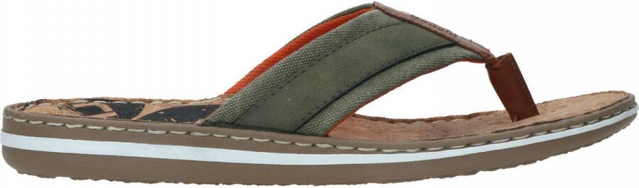 Rieker Groene en Oranje Comfort Slippers Groen Heren - Foto 9