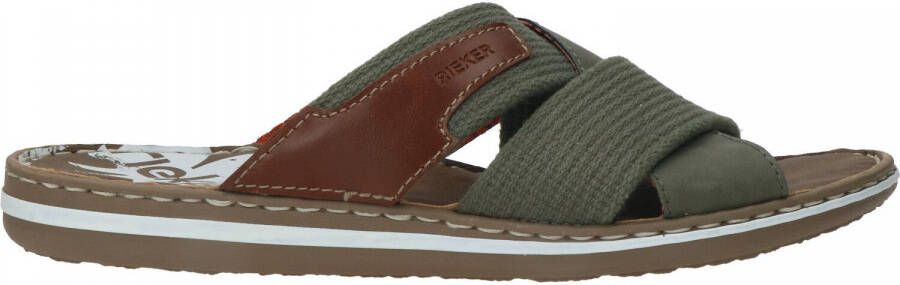 Rieker Slipper Heren Groen