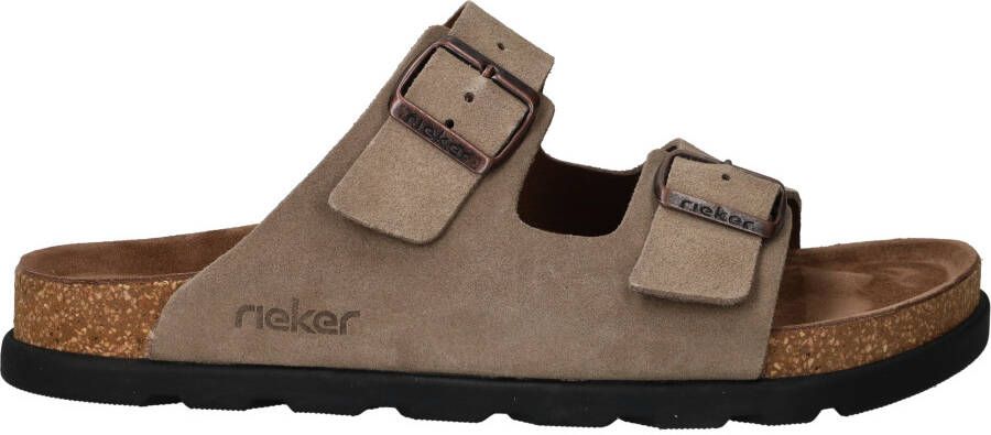Rieker Slippers Heren Taupe