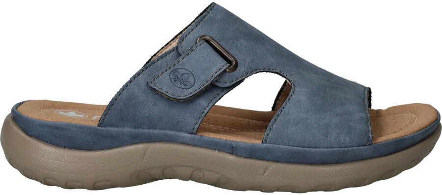 Rieker Slippers Dames Blauw