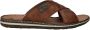 Rieker Bend Morelia Slippers bruin Imitatieleer - Thumbnail 3