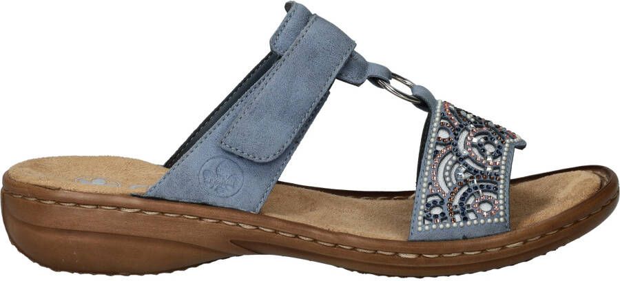 Rieker Slippers Dames Blauw