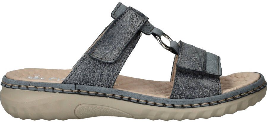 Rieker Slippers Dames Blauw