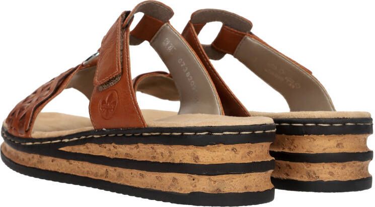 Rieker Heren Cognac Synthetische Slipper Brown Heren - Foto 2