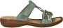 Rieker -Dames groen licht slippers & muiltjes - Thumbnail 2