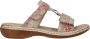 Rieker Metallic Gouden Print Slipper Multicolor - Thumbnail 16