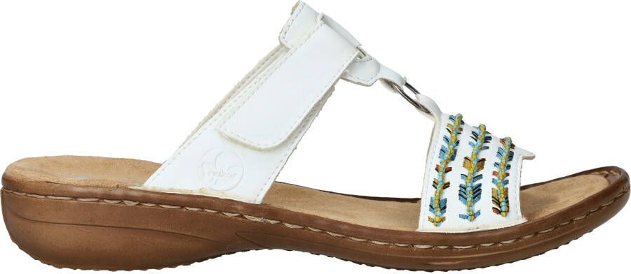 Rieker -Dames wit slippers & muiltjes - Foto 3